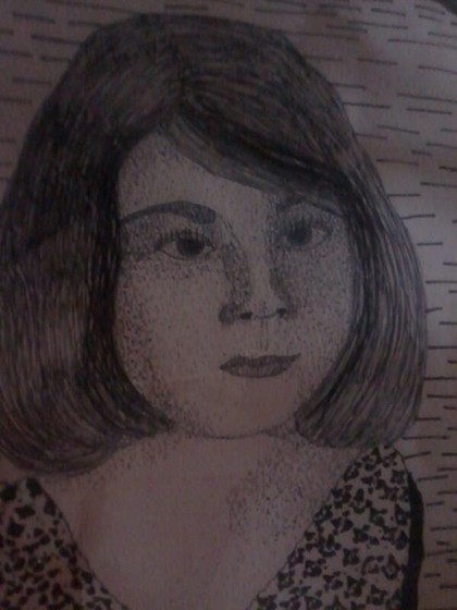 Drawings: Mom's portrait-done in Jr. High