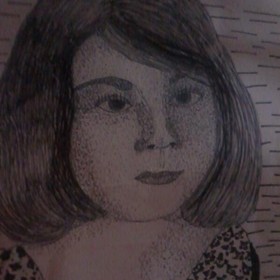 Drawings: Mom's portrait-done in Jr. High